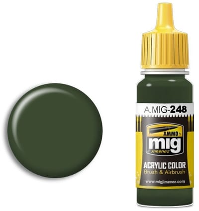 AMMO by Mig Jimenez Hobbyverf Acrylverf - MIG 0248 RLM 80 Olive Green - Acryl Verf flesje - 17 ml
