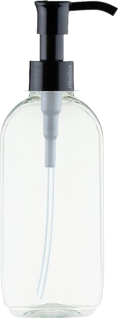 Lege Plastic Fles 75 ml PET - Transparant - met zwarte pomp - set van 10 stuks - navulbaar - leeg