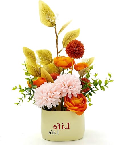 Herfstdecoratie met Kunstbloemen - Realistische Herfstboeket voor Binnen en Buiten - Aesthetische Tafelversiering met Kunstmatige Bloemen