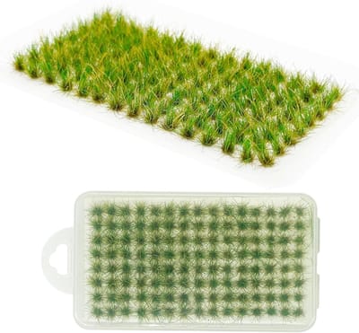 120PCS Statistische Graspluimen voor Miniatuurmodel Spoorweglandschap en Terrain Decoraties - Groen, Perfect voor Diorama's en Modelbouw