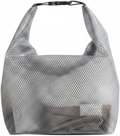 VHV-PVC Zak met Trekkoord - Waterbestendige Opbergtas voor Kleding en Zwemkleding - Handige Reistas voor Gym en Vakantie - Duurzame Organisatie Tas-Grijze