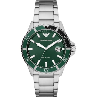 Emporio Armani AR11338 Herenhorloge 42 mm - Zilverkleurig