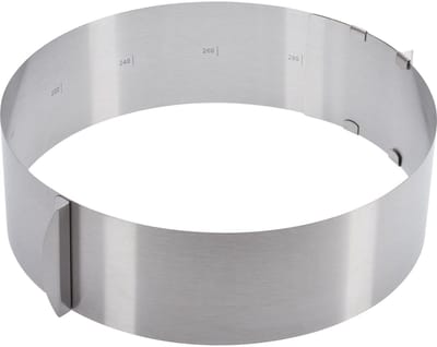 Westmark Taartring, extra hoog, Ø 16-30 cm variabel, roestvrij staal, zilver, 31312260