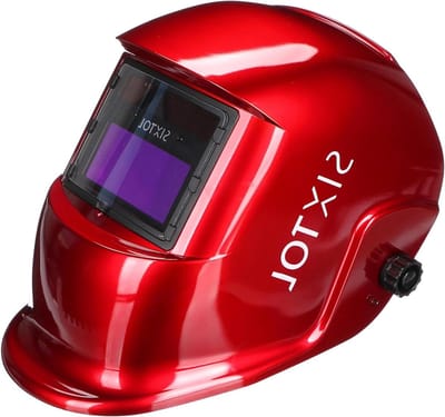 Automatisch Verduisterend Lasmasker Welding Mask 2 - Zonne-energie - Slijpfunctie - Brede Schaduw 4/9-13 - TIG MIG ARC - Rood Laskap