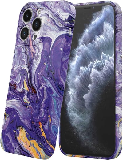 Smartphonica Telefoonhoesje Geschikt voor iPhone 11 Pro met Paars Goud Marmer Opdruk - Flexibel Softcase TPU - Backcover Case Paars Gold Marble Design geschikt voor iPhone 11 Pro