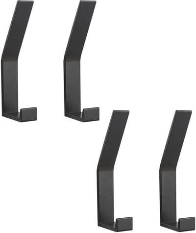 Allecto - Wandhaken - Handdoekhaken - Zwart - Sterke wandmontage