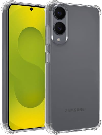 Hoesje - Geschikt voor Samsung Galaxy S25 Edge - Sterk & Shockproof - Siliconen Case - Back Cover - Telefoon Hoes Shock Proof - Telefoonhoesjes - Transparant