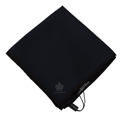 Zwarte Vierkante Zijden Sjaal 100% Silk