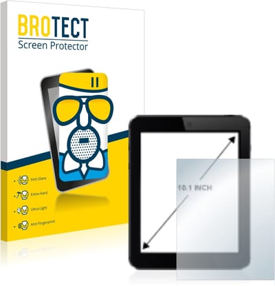 BROTECT - Screenprotector voor Tablets met 10.1 inch Schermen [223 mm x 126 mm, 16:9] - Folie Beschermfolie Beschermglas matte