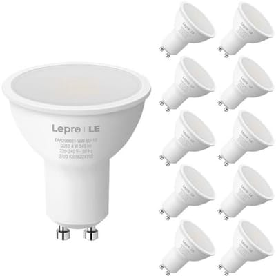 Energiezuinige GU10 LED-lampen 5W - 450 lumen - Warmwit 2700K - 10 Stuks