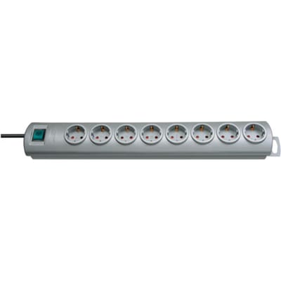 Brennenstuhl Stekkerdoos Primera-line 8-voudig Zilver 2 M H05vv-f 3g1,5