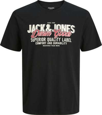 JACK&JONES PLUS - JJELOGO TEE SS ONECK 2 COL AW25 NOOS PLS - Heren - T-shirts