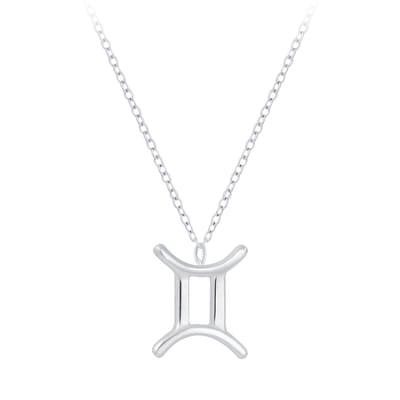 zilveren sterrenbeeld ketting tweelingen | zodiac sign gemini ketting dames | Zilverana | sieraden vrouw | Sterling 925 Silver