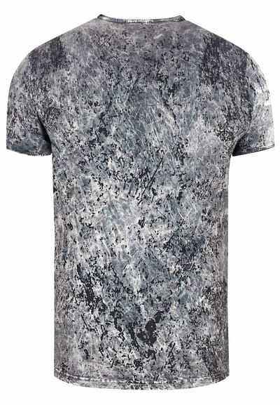 T-shirt met prints, gewassen met zuur
