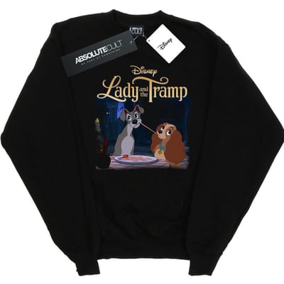 Disney Dames/Dames Lady And The Tramp Hommage Sweatshirt (Zwart)