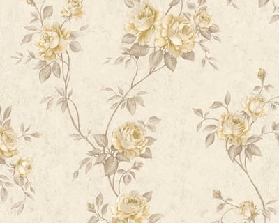 KLASSIEK BLOEMEN BEHANG | Klassiek - beige creme bruin - A.S. Création Romantico