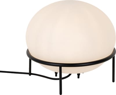 QAZQA jannie - Design Tafellamp - 1 lichts - H 29 cm - Zwart - Buitenverlichting