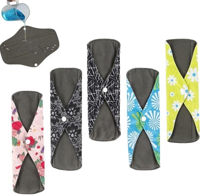 Stoffen Inlegkruisjes - Wasbare Pads - Postpartum Zorg - Ademend Katoen - 5 Stuks - Niet gespecificeerd