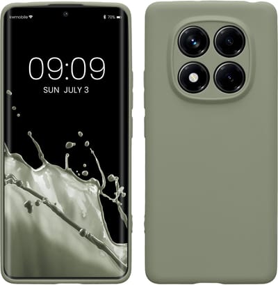 kwmobile telefoonhoesje geschikt voor Xiaomi Redmi Note 14 Pro 4G - Hoesje voor smartphone - Precisie camera uitsnede - In grijsgroen