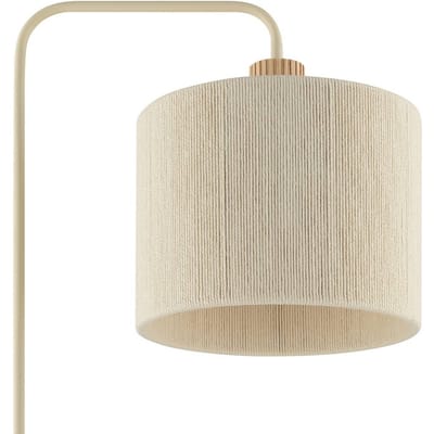Brilliant Vloerlamp Arlo, beige, textiel/hout, hoogte 160 cm, E27