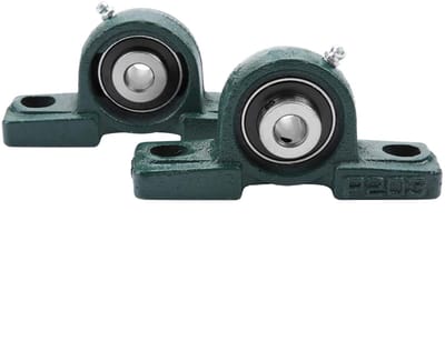Dailygoods - 2 stuks UCP204 Kussenblok Lager met Zitting 20 mm - Sferisch Lager