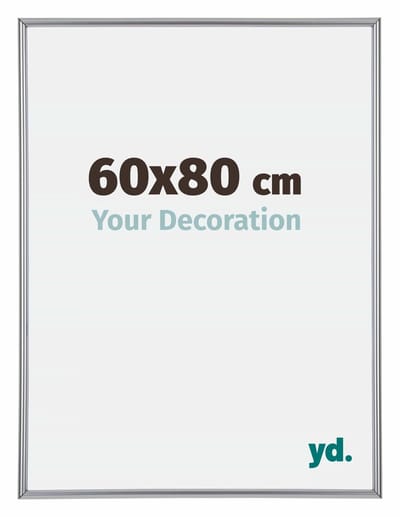 Your Decoration - Fotolijst 60x80 cm - Kunststof - Zilver Hoogglans - Annecy