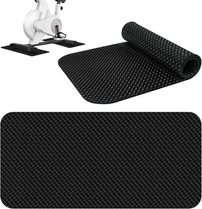Vloerbeschermers Set - Fitness Matten - Apparaten Beschermen - Dubbelzijdig Antislip - 2 stuks 30x63.5cm - Zwart