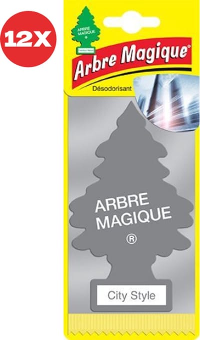 12 stuks City Style Arbre Magique Geurboom Luchtverfrisser voor in de auto – Car Parfum – Geurboompje – Geurbooster – Wonderboom – Geurverfrisser – Nieuwe Auto – Autogeur – Autoparfum – Geurblad