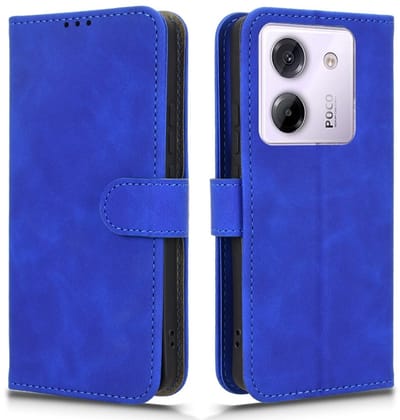 Coverup Hoesje - Geschikt voor Xiaomi Poco M7 Pro 5G Hoesje - Coverup Book Case - Blauw