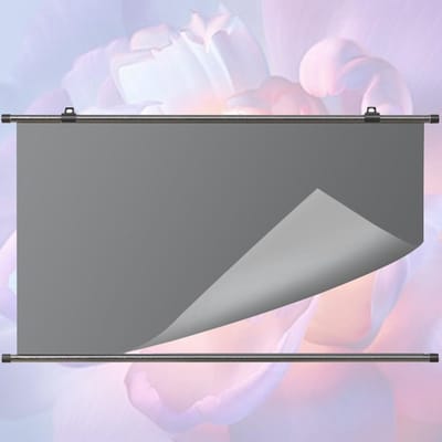 Projectiescherm Handmatig Uitschuifbaar - Filmscherm HD - Thuisbioscoop Creëren - Draagbaar Zonder Installatie - 72 Inch 16:9 - Wit