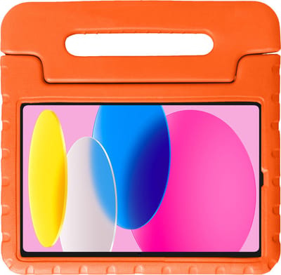 Hoesje - Geschikt voor Apple iPad 10 (2022) - 10.9 inch - 10e Generatie - Kinderhoes Shockproof Bumper - Kidsproof Case - Tablet Hoes - Kinder Hoes Cover - Oranje