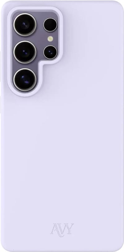AVY Hoesje geschikt voor Samsung Galaxy S25 Ultra | Compatibel met MagSafe | Back Cover | Liquid Silicone | Comfortabel in de Hand | Paars