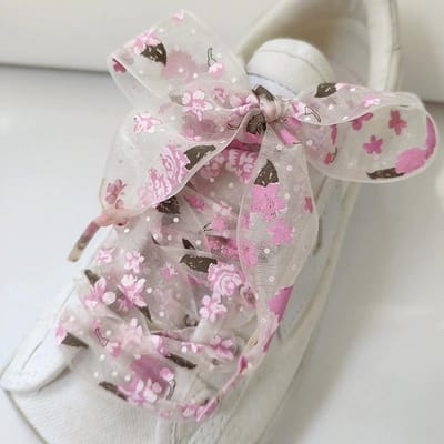 1 Paar Geprint Zijden Schoenveters 2,5 cm Breder Chiffon Garen Schoenveters Sneakers Koord Veters voor Schoenen 120/140/160CM Schoenen Accessoires 120cm gray