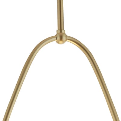 Searchlight Hanglamp Avalon met glazen kap, goud