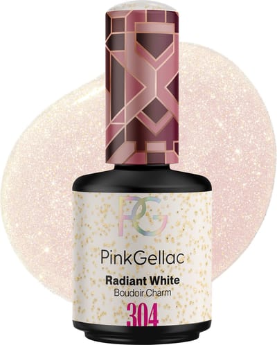 Pink Gellac Gellak - 304 Radiant White 15ml - Witte Gel Nagellak - Gellac - Gel Nagels Producten