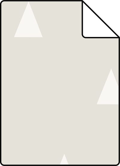 Proefstaal ESTAhome behang grafische driehoekjes lichtgrijs - 26.5 x 21 cm - 128867-S