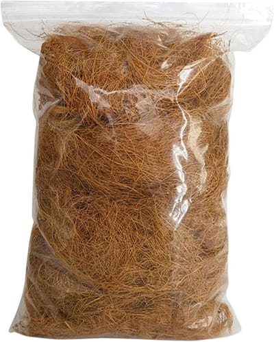 Kokosvezelstrooisel - Vogelnest materiaal - Nest bouwen - Stofvrij en absorberend - 270 g - Natuurlijk