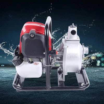 Benzine Waterpomp - Tuinpomp Bronspomp - Tuin Irrigatie - Vier-takt Motor - 38 cc - Grijs