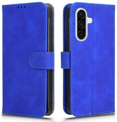 Coverup Hoesje - Geschikt voor Samsung Galaxy A36 Hoesje - Coverup Book Case - Blauw