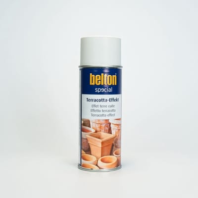 Spuitbus Terracotta effect wit Belton 400ml