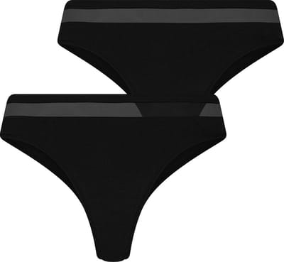 RJ Bodywear - Allure Stays Fresh - Dames Brazilian String - Zwart - S