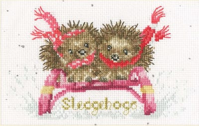 Bothy Threads Hannah Dale Sledgehogs borduren (pakket) XMAS76