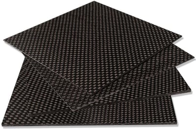 Koolstofvezel Plaat - Composiet Materiaal - Modelbouw Hobby - Hoge Hardheid - 200x300 mm - Mat Zwart