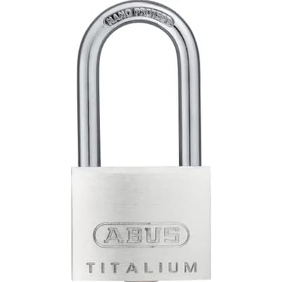 Abus Hangslot Met Sleutel Titalium Tkti24/40hb40 - Aluminium Lange Beugel Voor Poort - Behuizing 40mm