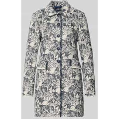 slim fit blazer in allover-look met klepzakken