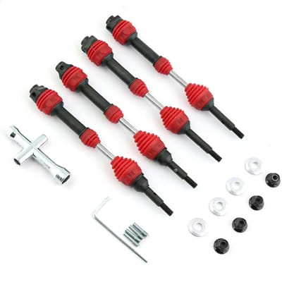 4 Stuks Achteraandrijfas Stalen Aandrijfas CVD Vervanging voor Trax Slash Rustler Hoss Stampede VXL 4X4 1/10 Afstandsbedieningsauto