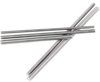 Dailygoody - Roestvrij staal ingepaste Rod Bar Studs - M3x60mm - 10 stuks - Draadstangen voor bevestiging - Hoogwaardig en duurzaam - Geschikt voor di...