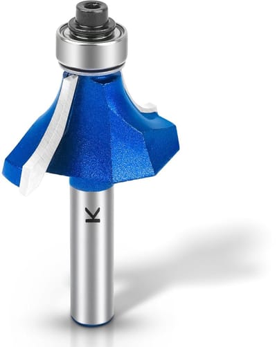 Rondfrezer met een straal van 12 mm en 8 mm shank, carbide frees voor houtbewerking en precisieafwerking