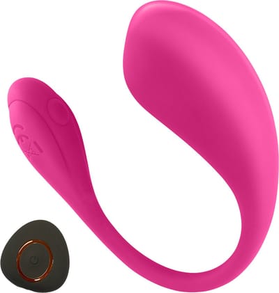 Vibrerend ei met afstandsbediening - 9,5cm - Roze