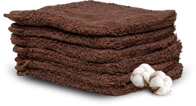 Miss Towels Hotelkwaliteit Washandje Set - Chocolade Bruin - 6 stuks - Washandjes - 100% katoen - 15x21cm - 550 gr/m2 - Made in Portugal